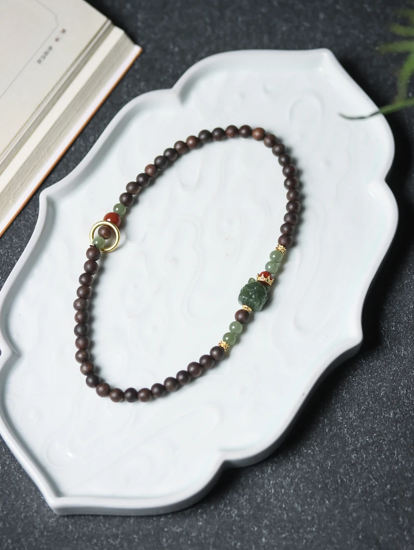 【清澜】沉香黄棋6MM凤九两圈手串