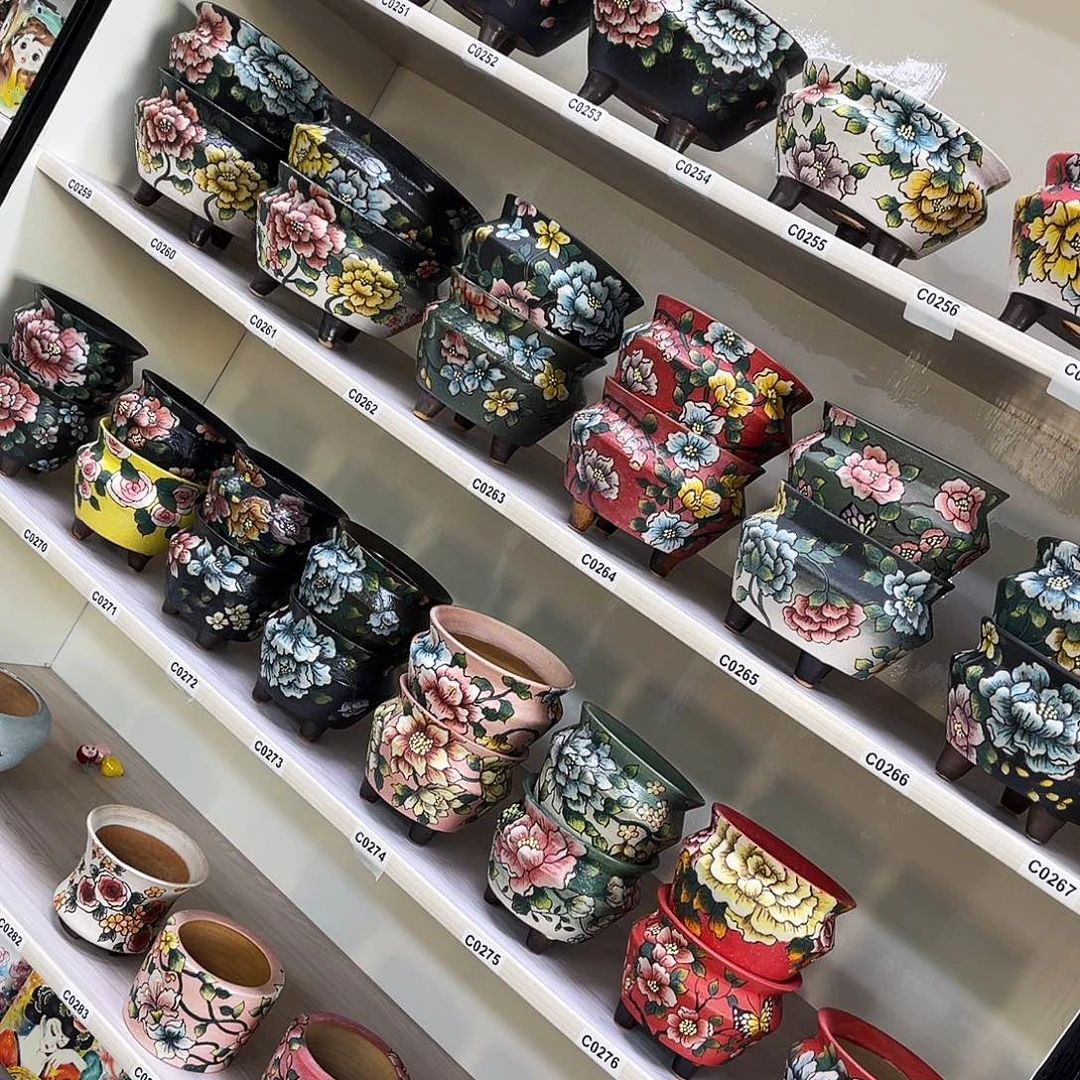 红陶多肉花盆一物一拍