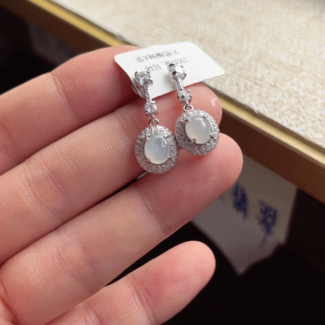 翡翠银S925镶嵌戒指