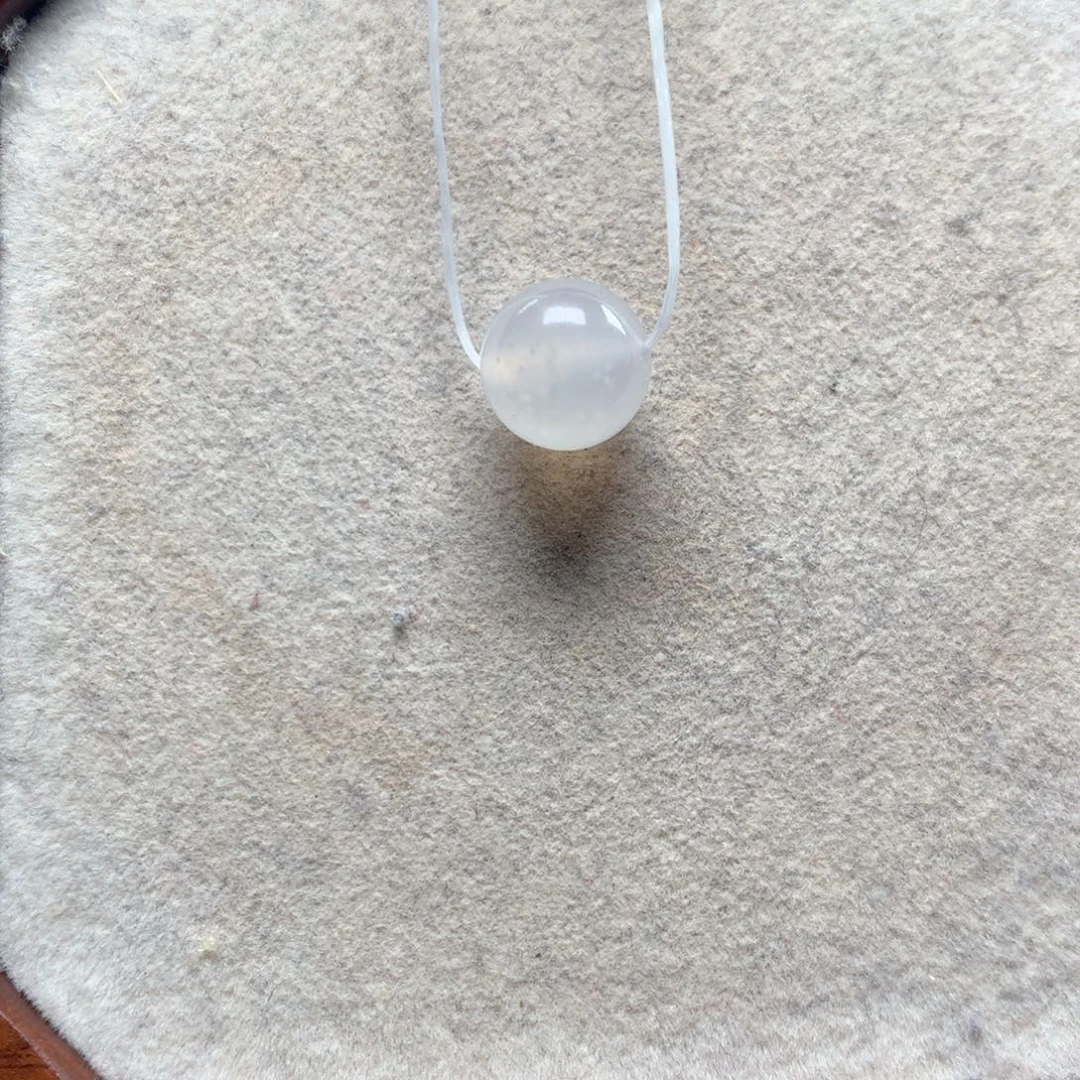翡翠未镶嵌手链白冰10.2mm