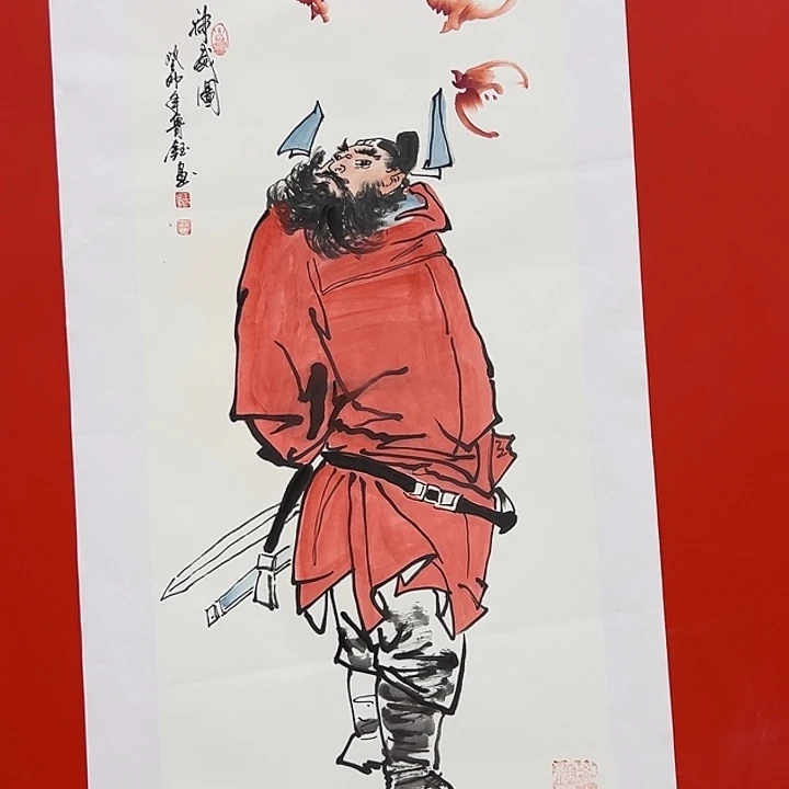 国画张俊波金书中原作！