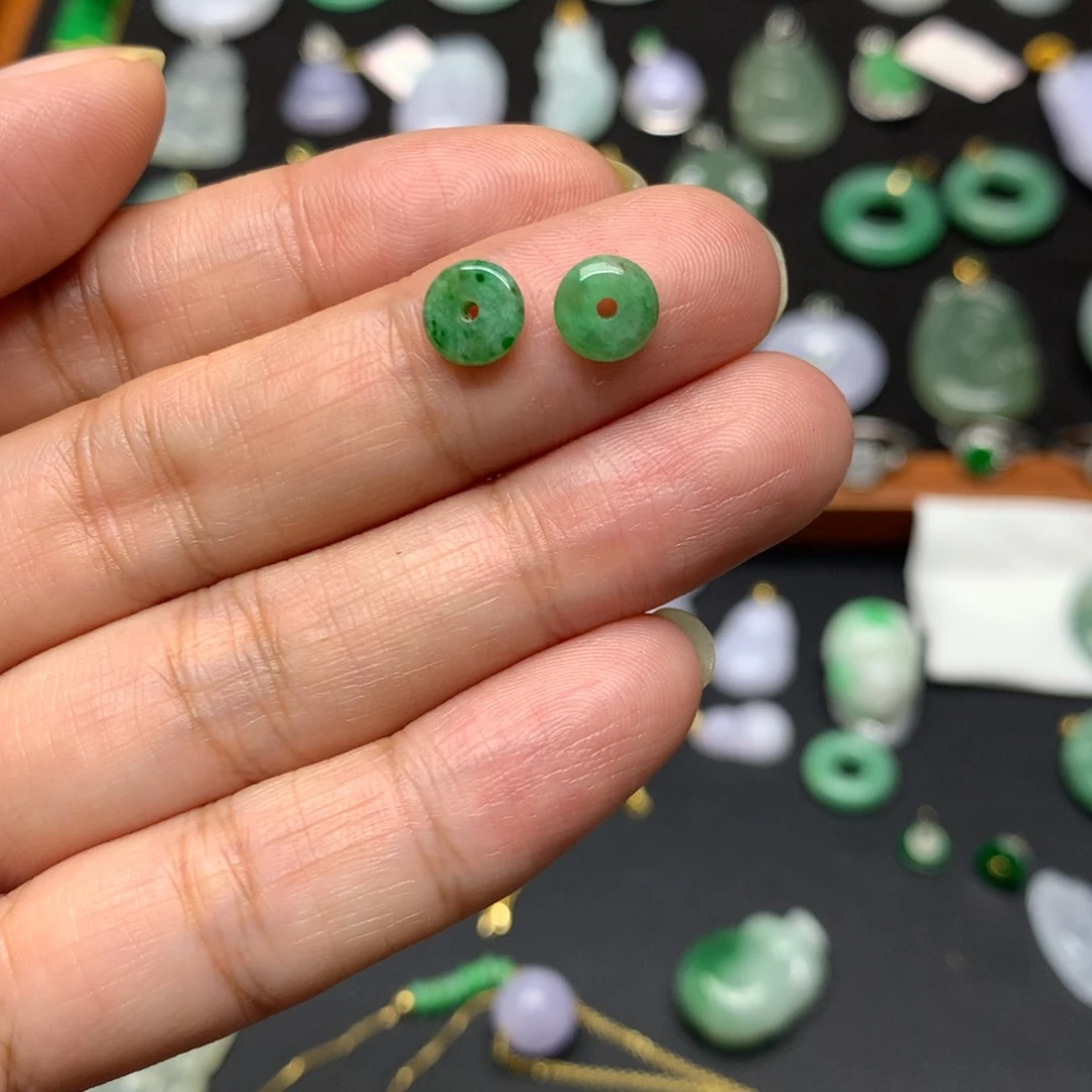 吊坠(不含链)未镶嵌翡翠有纹裂