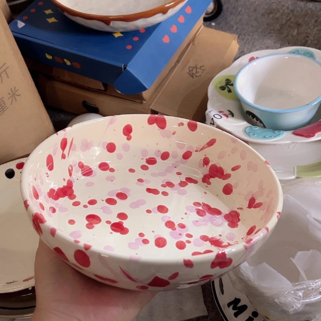 泼墨系列8寸深盘微微瑕