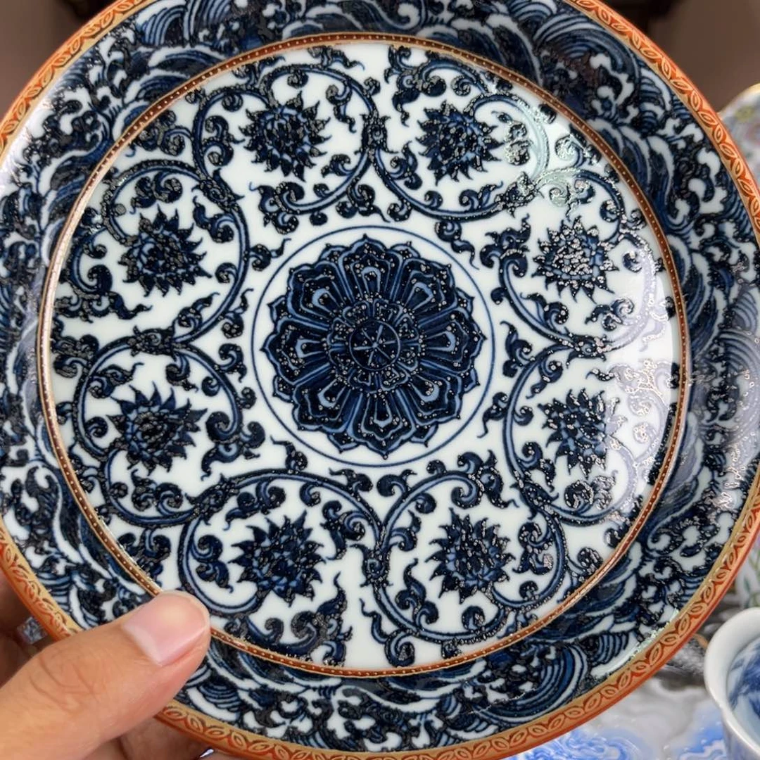 沧***水瓷片景德镇手工手绘陶瓷