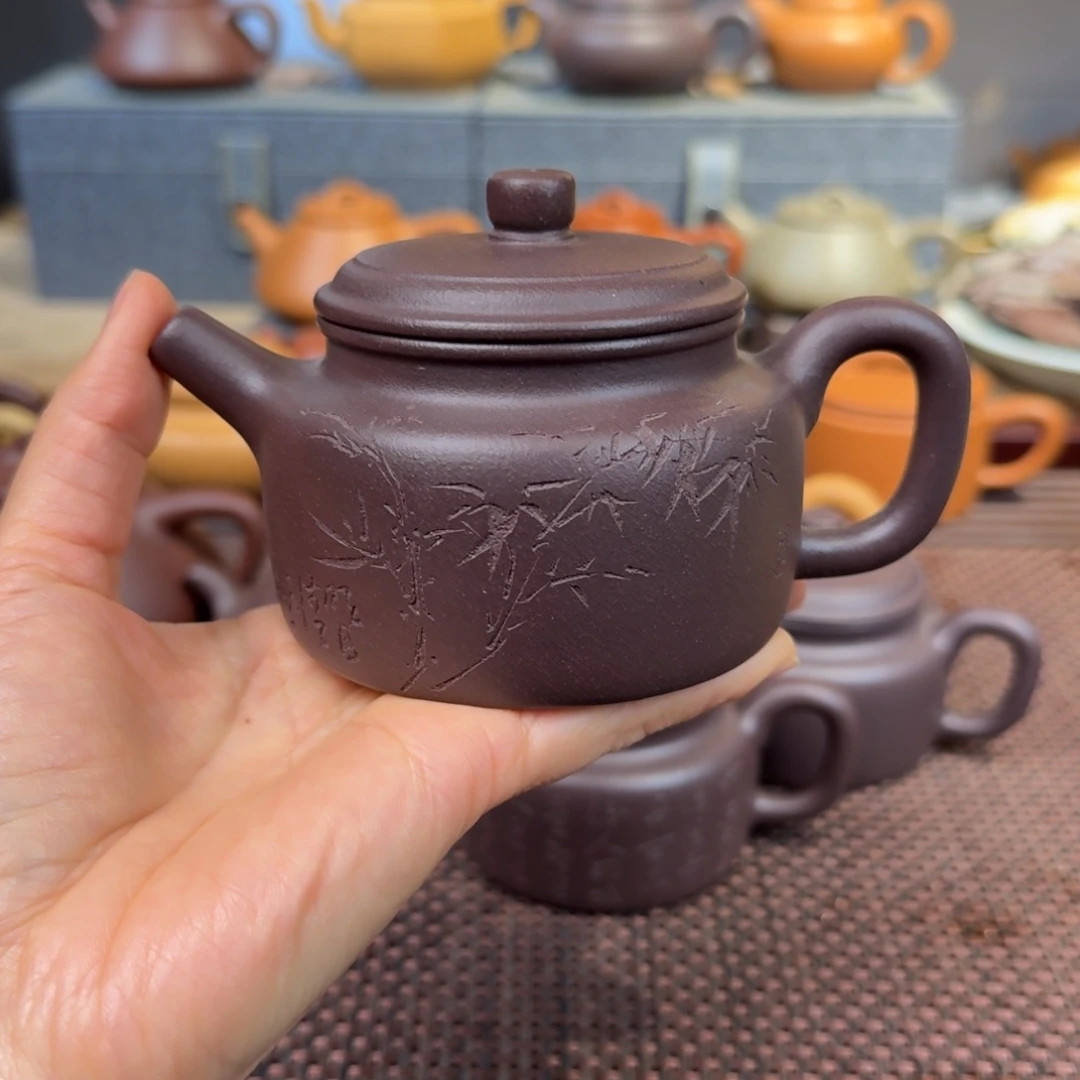 紫泥茶壶天青200毫升左右