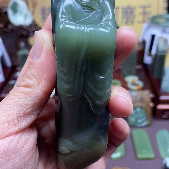 岫岩河磨玉（透闪石质玉）析木未镶嵌小*