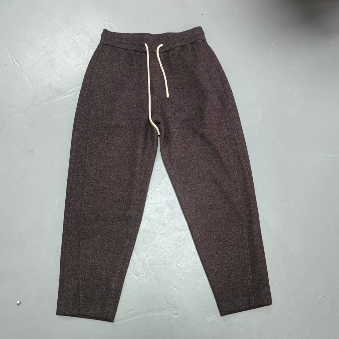 【南油玲姐】咖色松紧腰休闲裤A26031