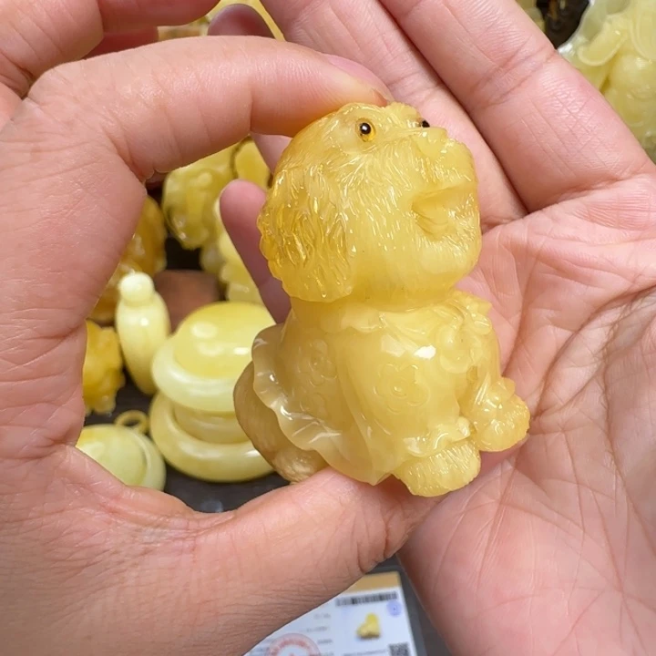 未镶嵌蜜蜡珠宝奇石有瑕疵