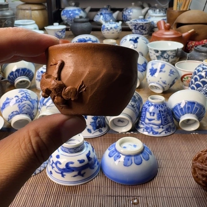 青花瓷器杯子茶具