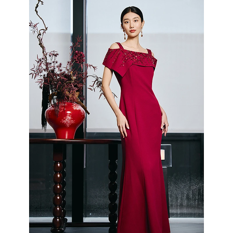 Song of Song歌中歌夏季气质宴会优雅显瘦连衣裙5C35205305