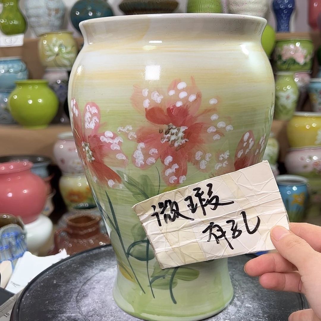 景德镇陶瓷花盆花器瑕258