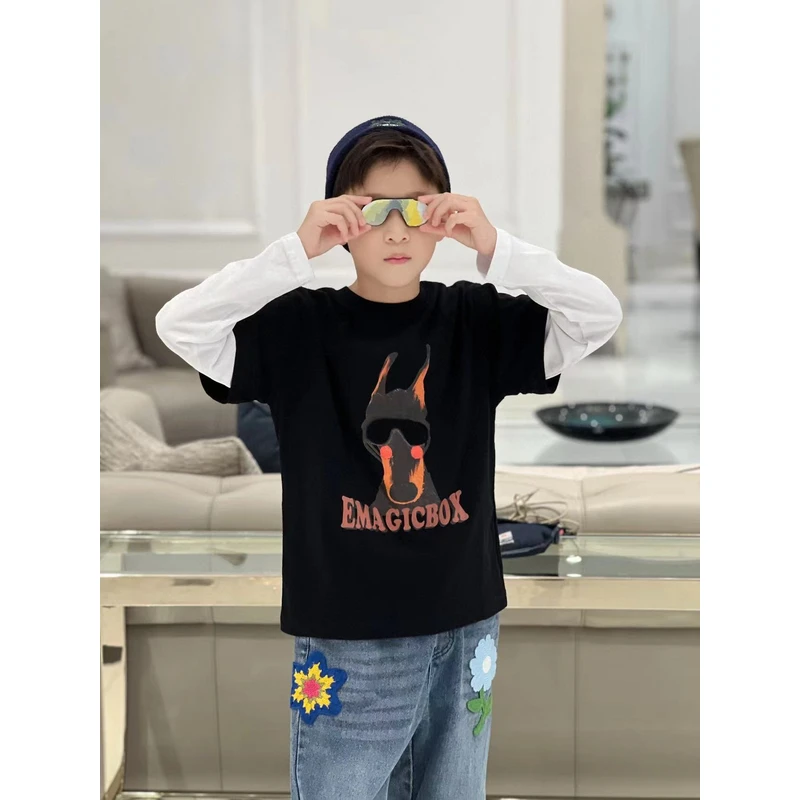 E Magic Box童装”明星守护者”儿童春秋限量款长袖T恤20071