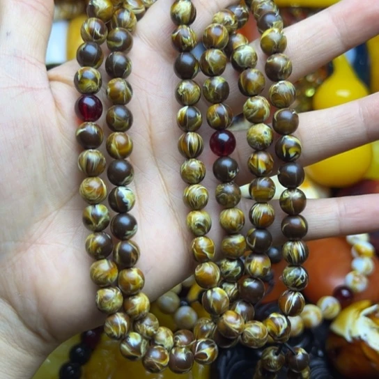 未镶嵌琥珀手链蜜蜡