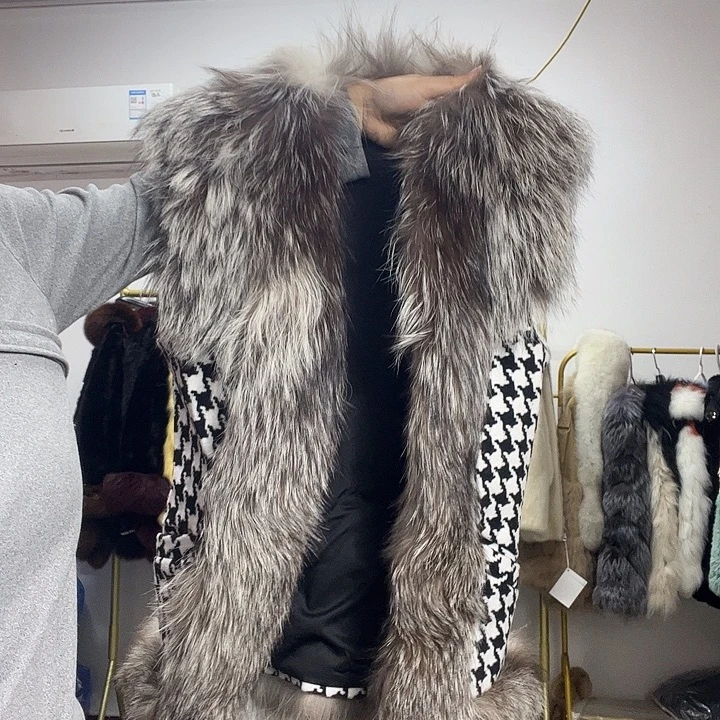 狐狸毛狐狸皮狐狸毛马甲