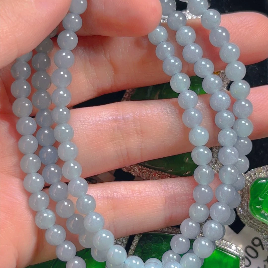 翡翠颈饰未镶嵌5mm珠链