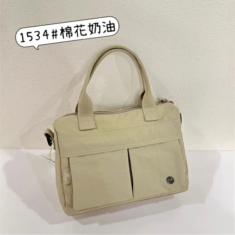 博卜2024百搭新款泡芙轻便防泼水手提公文包单肩斜挎女布包1534