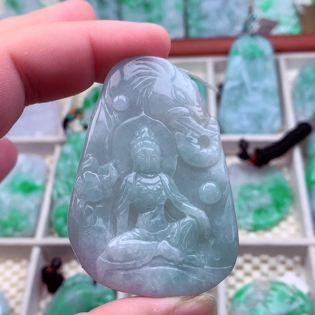 翡翠未镶嵌吊坠(不含链)