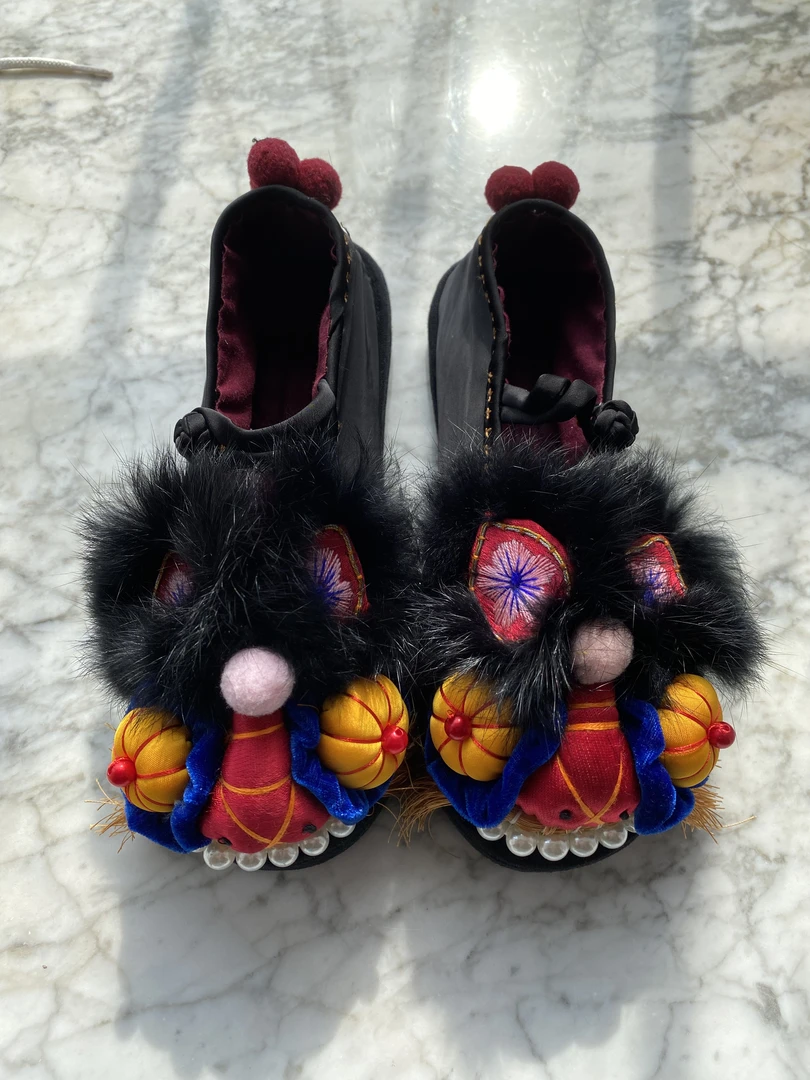 民族风纯手工轮胎底布鞋虎头鞋