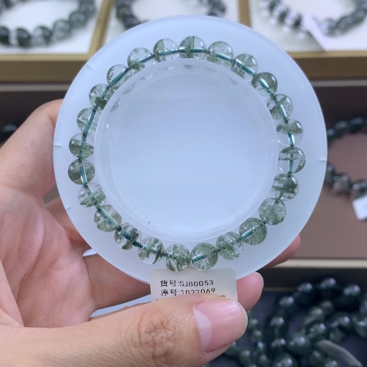 未镶嵌手链水晶绿幽灵
