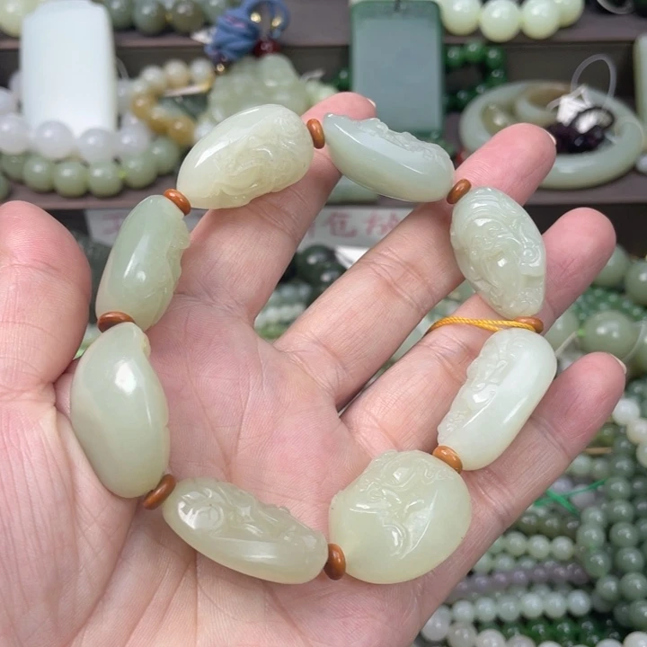 和田玉未镶嵌套链