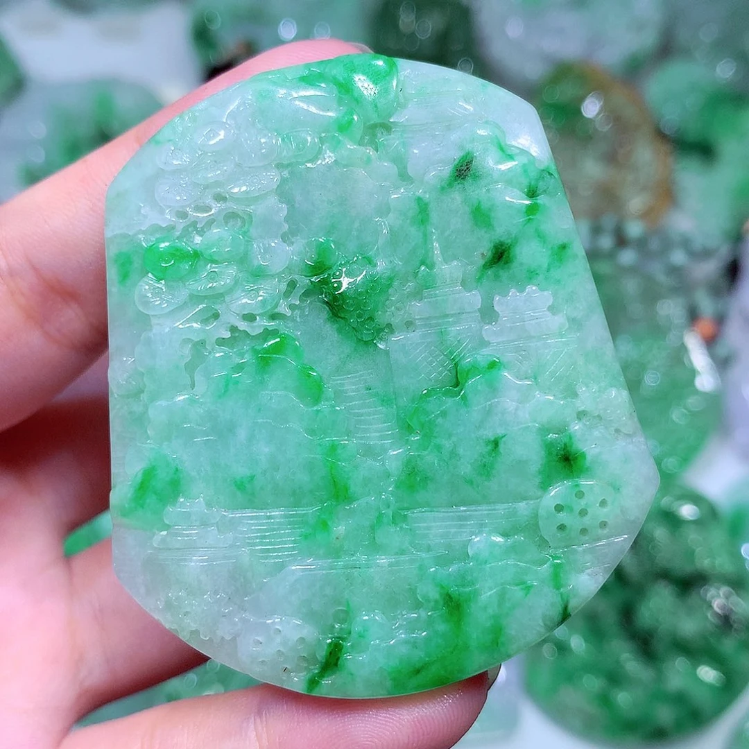 翡翠未镶嵌吊坠(不含链)