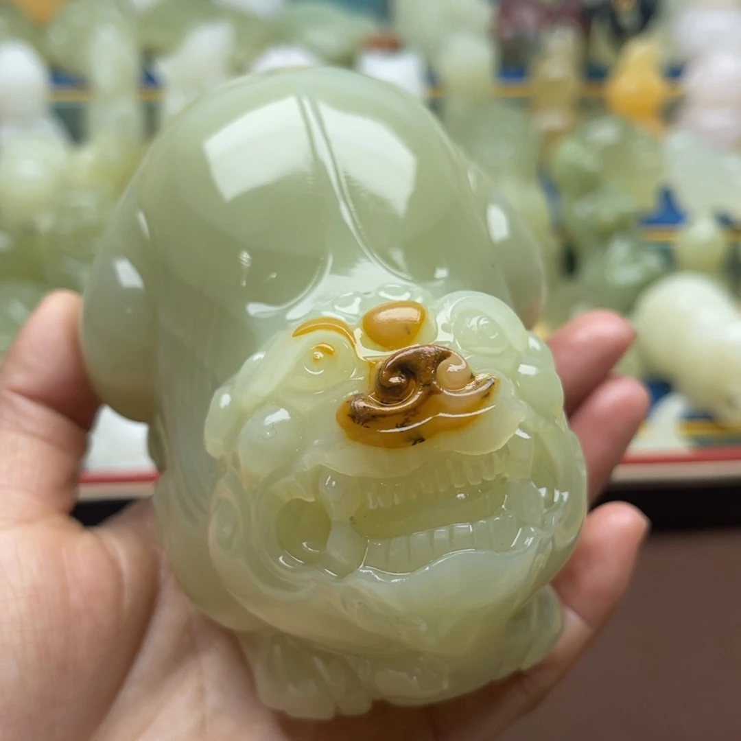 八***哥玉天然桌面小摆件