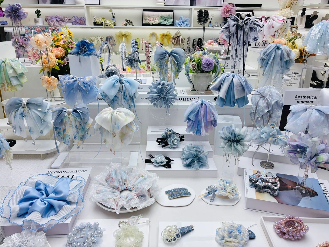 ①号链接001-200新款2025时尚百搭原创发饰超仙清新气质大肠发圈