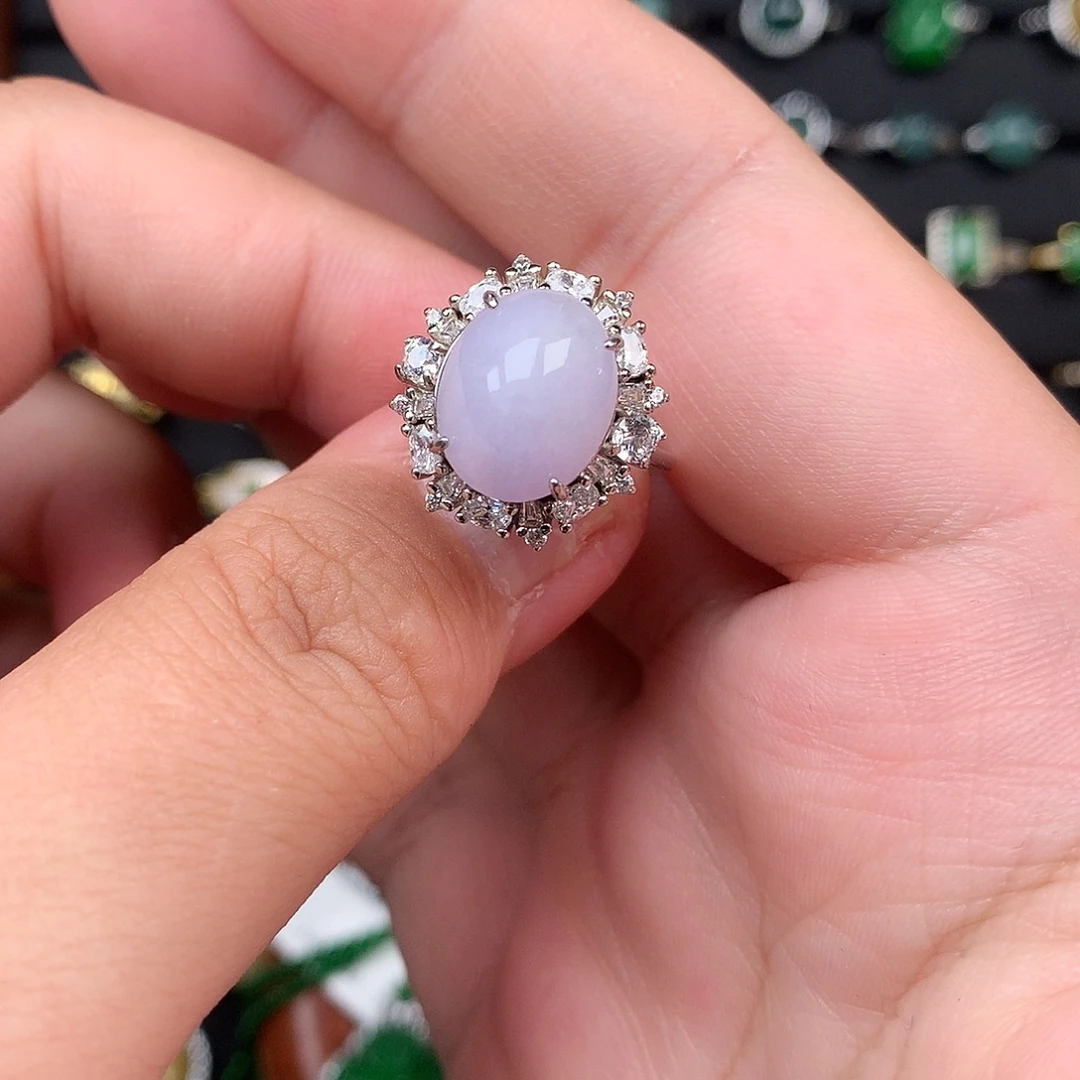 翡翠银S925镶嵌颈饰