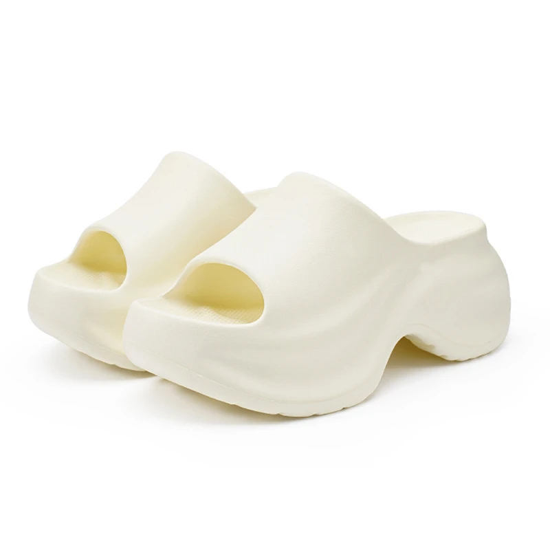 一字拖女厚底增高6CM百搭拖鞋 夏季外穿防滑透气矮个子一脚蹬凉拖