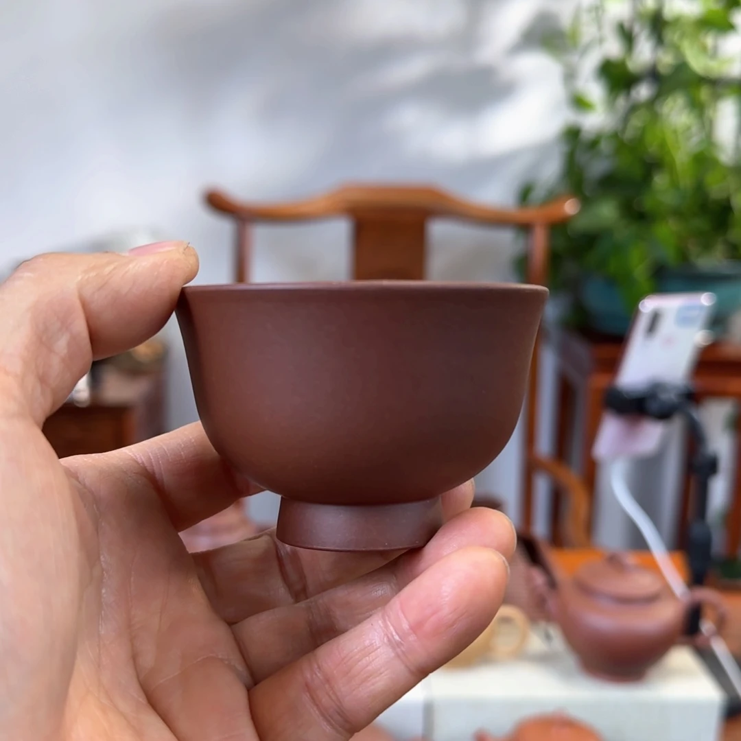 紫砂茶壶山*高脚杯子