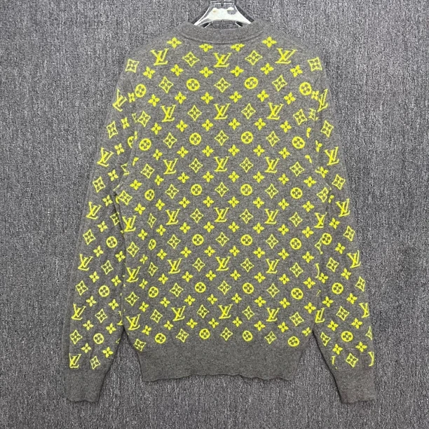 99新 LouisVuitton/路易威登 后背满印羊毛毛衣/L码/99新/12837