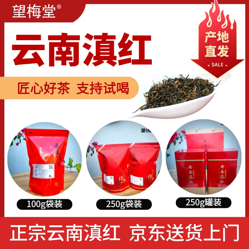 望梅堂 云南凤庆古树滇红新茶 蜜香型高山红茶 芽头肥硕口感醇厚