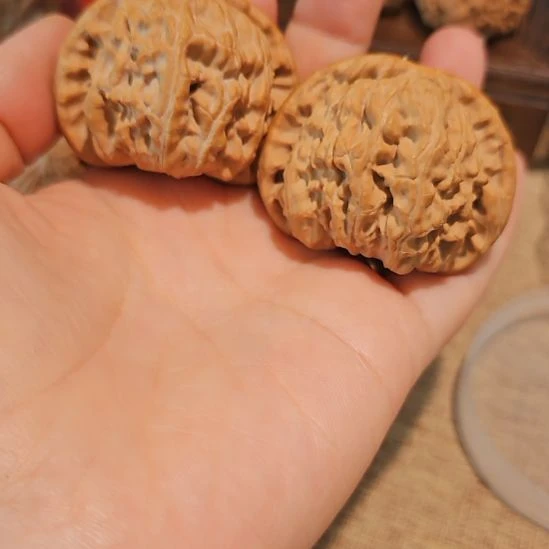 吊坠文玩核桃45闷白狮子