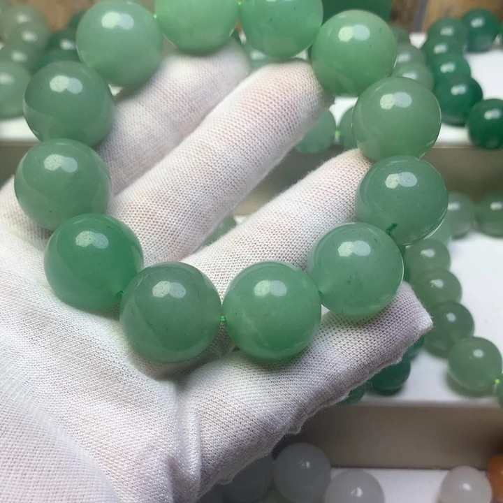 坚***者东陵石未镶嵌手链东陵玉珠子手链