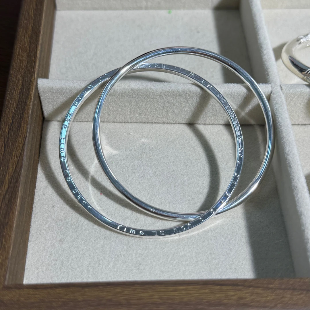 999.9双环四叶草时尚闭口镯