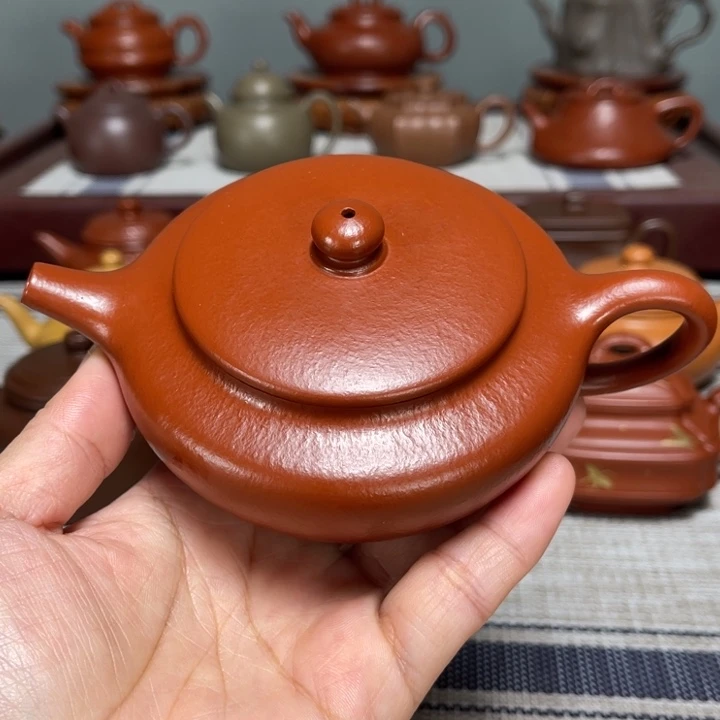 茶壶紫砂全手工制作180cc