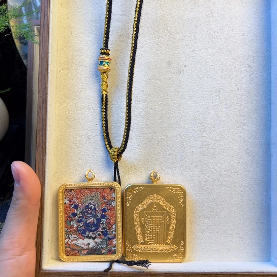 燕***子吊坠单面定制六臂大黑天