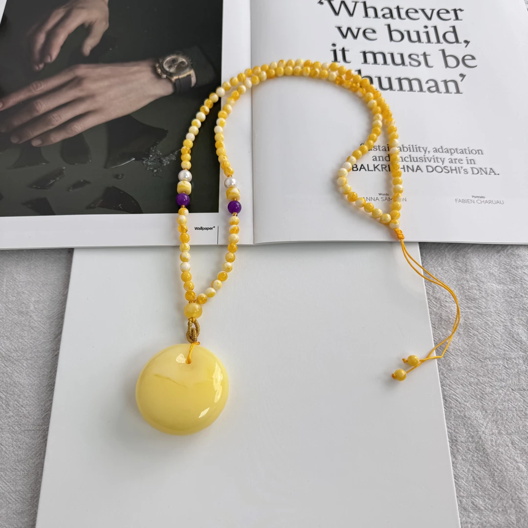 高定珠宝蜜蜡项链ZX2754S978