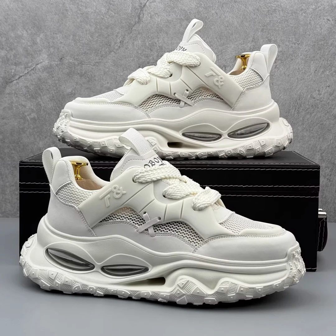 网面透气男鞋夏季上新低帮系带网鞋轻便好穿时尚休闲鞋潮流百搭款