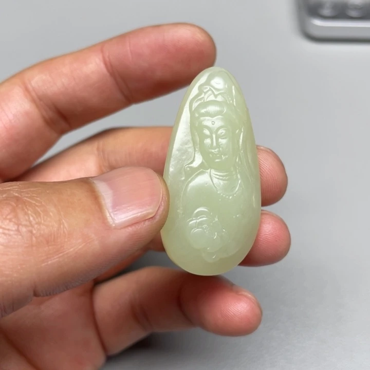 和田玉吊坠(不含链)未镶嵌牧****4