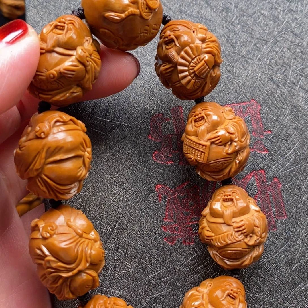 橄榄核手串八方来财