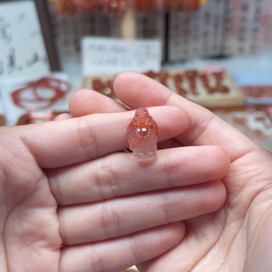 吊坠(不含链)未镶嵌南红玛瑙打孔请备注