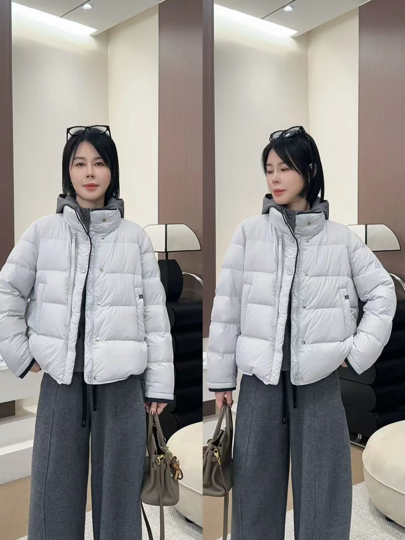 【洁子推荐】2025冬季新款258557立领简约单排扣休闲羽绒服YC258557