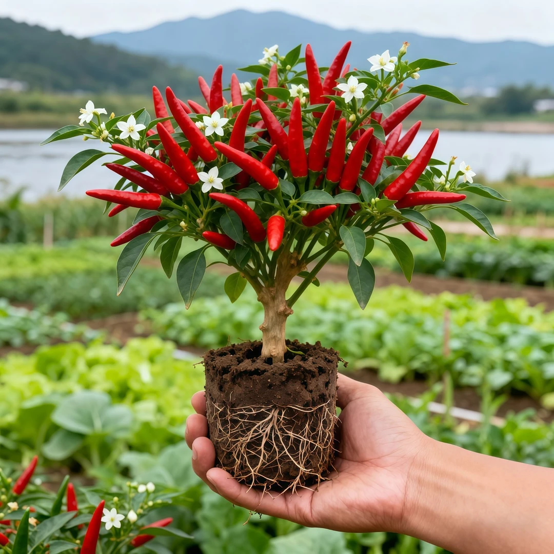 朝天椒小米椒辣椒苗带土发货新手易成活螺丝椒特辣四季绿植蔬菜苗