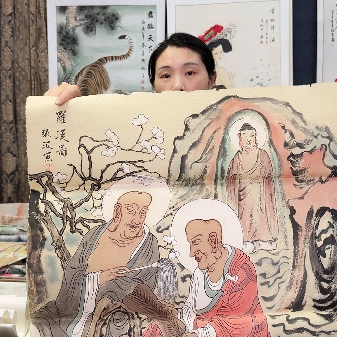 纯手绘国画作品作品