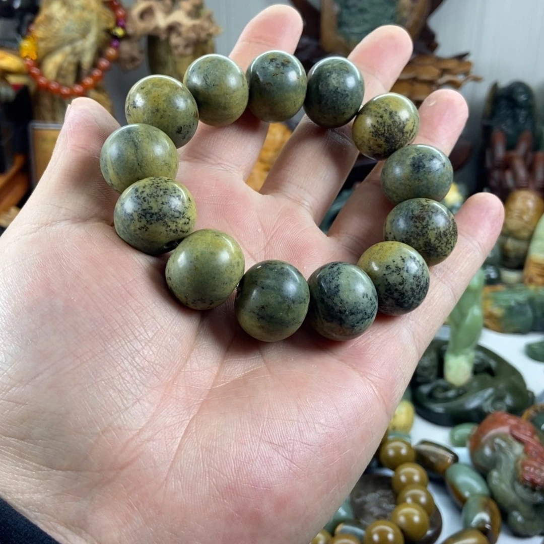 岫岩河磨玉（透闪石质玉）未镶嵌手串