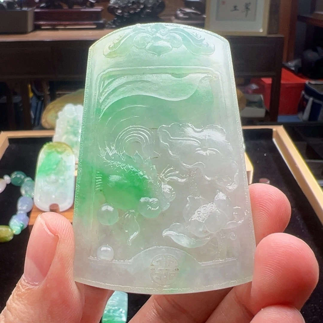 未镶嵌定制翡翠用***8天然缅甸翡翠吊坠