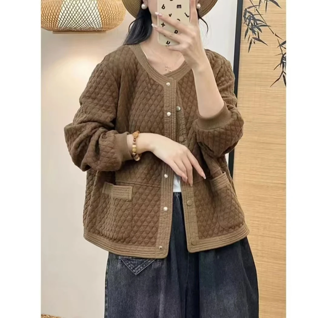新款爆款外套泡泡棉舒适百搭休闲宽松女士外套