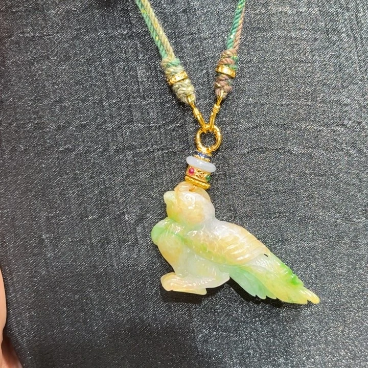 翡翠合金吊坠(赠链)国风
