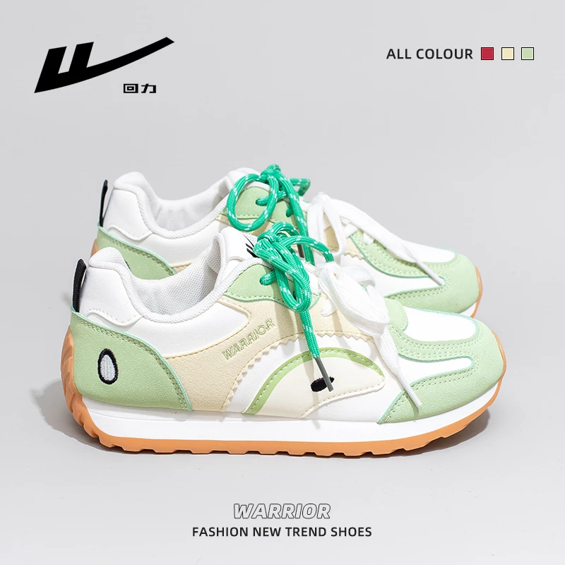 回力青苹果女鞋2026秋季新款学生休闲运动鞋原创百搭厚底德训鞋女